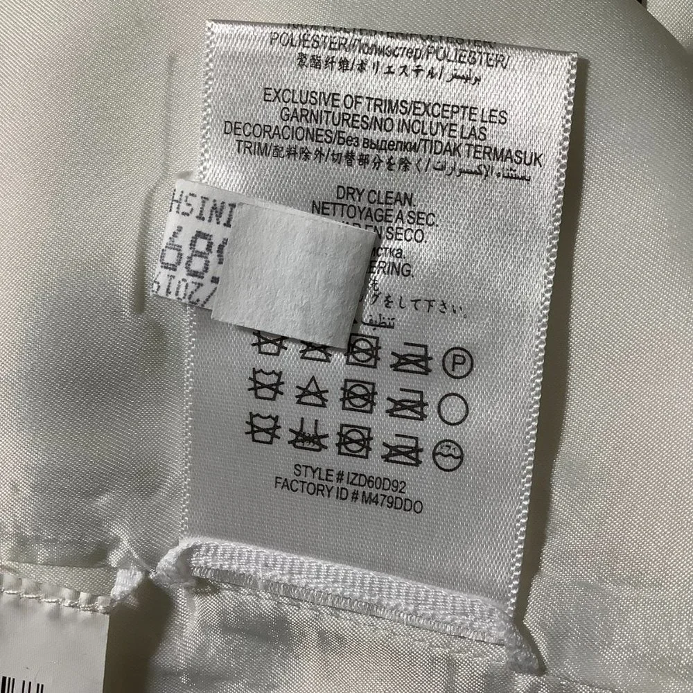 BCBGMAXAZRIA Off-White Paola Tassels Trim Blazer Long Size XXS - Picture 11 of 15